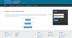 Desktop Screenshot of pro-data.com